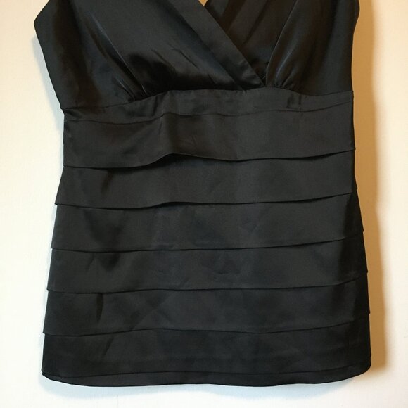 NWT Black Bandage Cross Bust Sleeveless Top - Picture 4 of 13